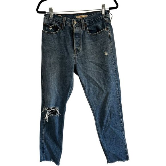Levi's Wedgie Jeans Women's Size 27 Medium Wash Button Fly Classic Versatile - Picture 1 of 11